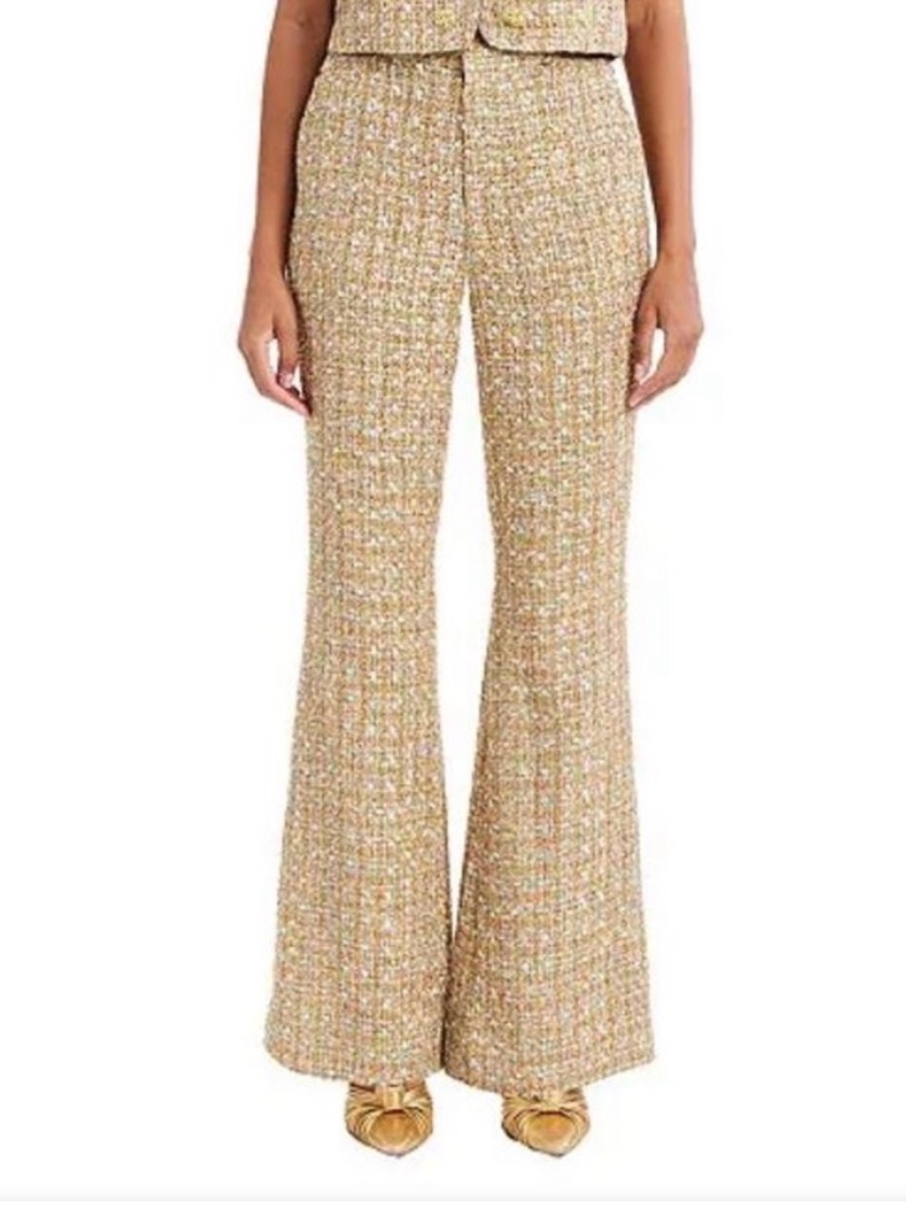 Mestiza New York Theo Bell Bottom Tweed Pant